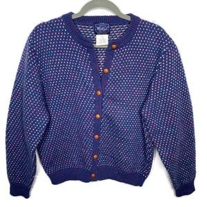 Woolrich Womens Medium Wool Sweater Button